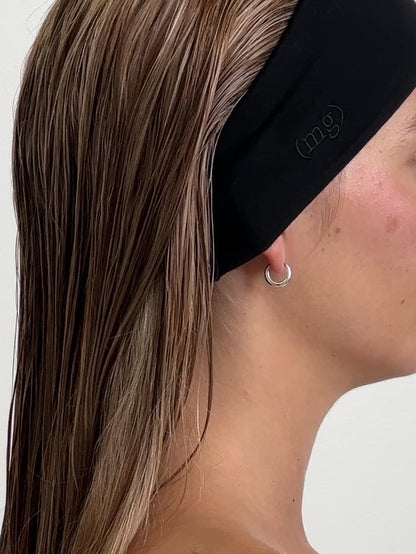 Classic Thick Headband Jet Black